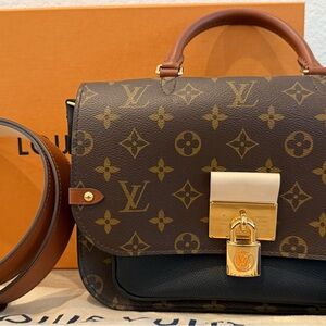 Louis Vuitton Vaugirard Monogram Canvas/Leather Satchel Black